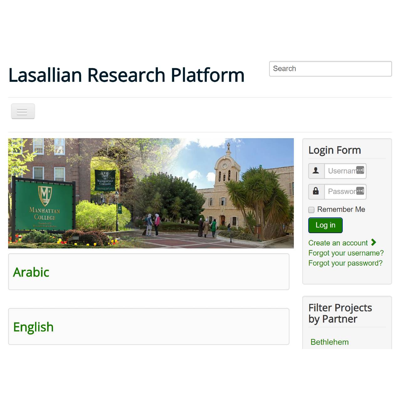 LASALLIAN RESEARCH PLATFORM