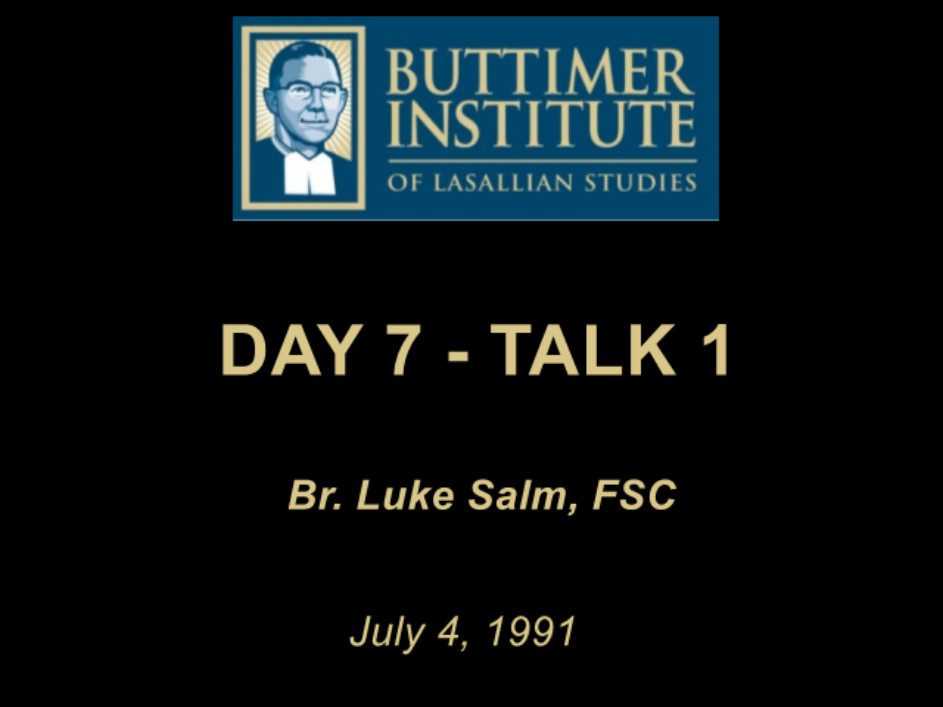 1991 – Buttimer One – Day 7 – Talk 1